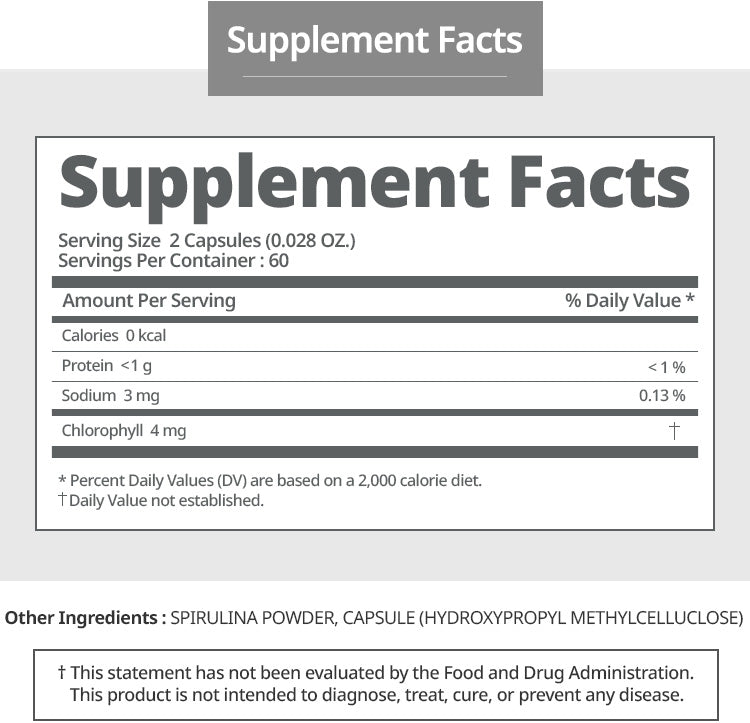 Pure Spirulina 100%