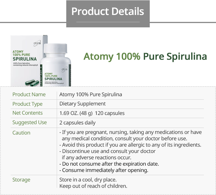 Pure Spirulina 100%