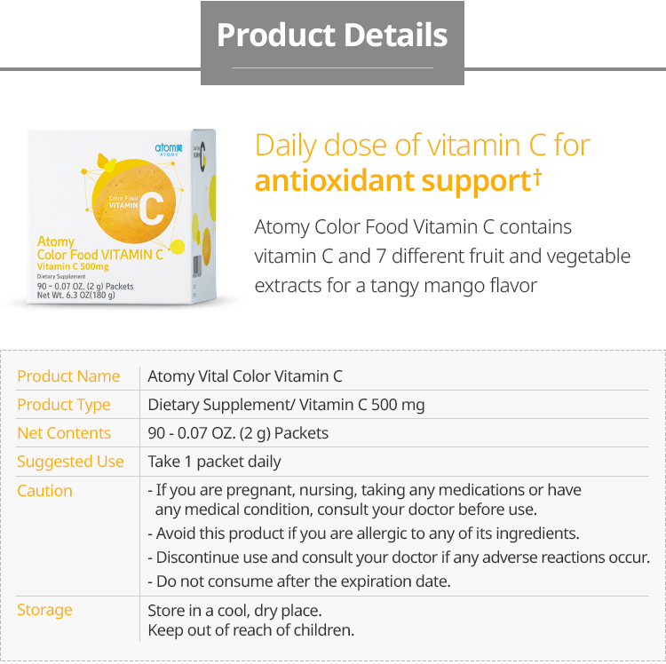Color Food Vitamin C