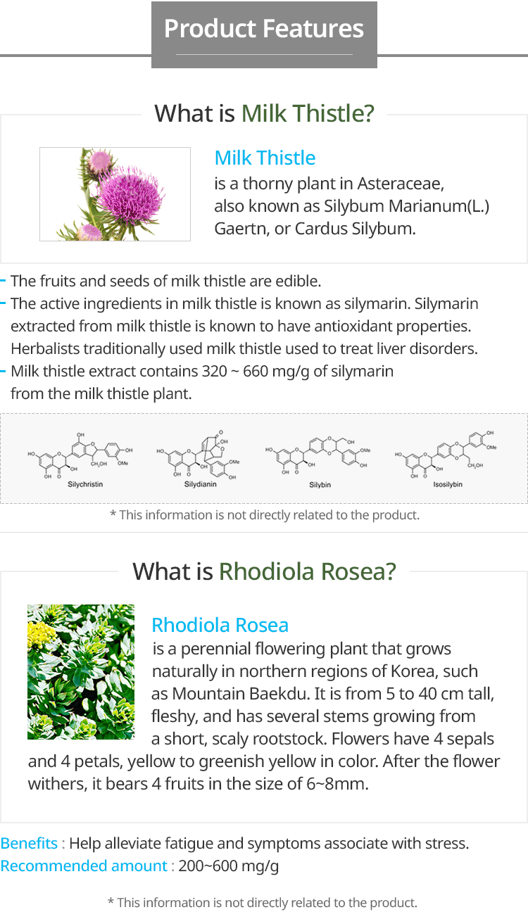 Rhodiola Milk Thistle