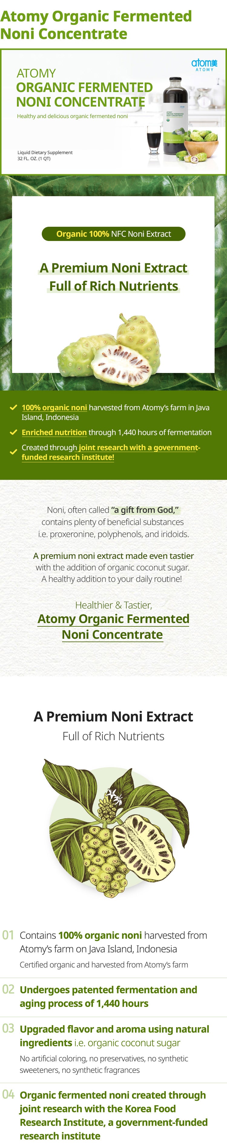 Organic Fermented Noni Concentrate
