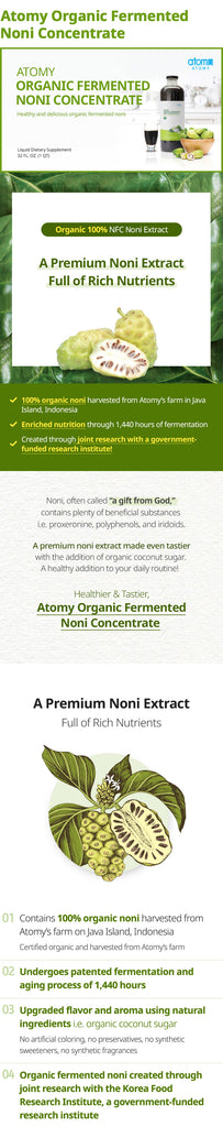 Organic Fermented Noni Concentrate