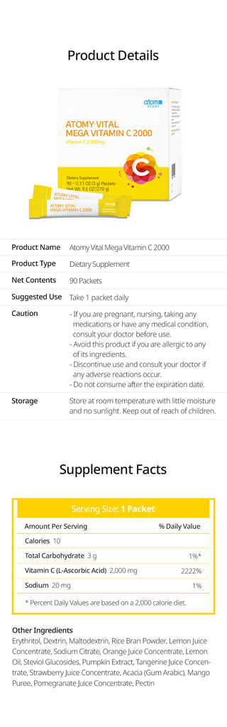 Vital Mega Vitamin C 2000