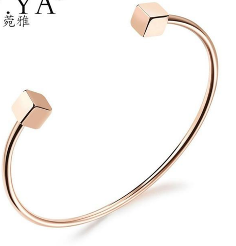 Bracelets & Bangles Luxury Brand Rose Gold Stainless Steel Bracelets For Women