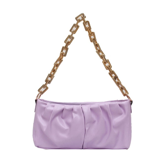 Chain Leather Shoulder Luxury Bag  For Women 2021