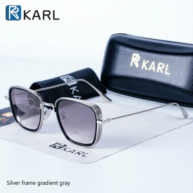 Square Sunglasses Men Luxury Retro Steampunk
