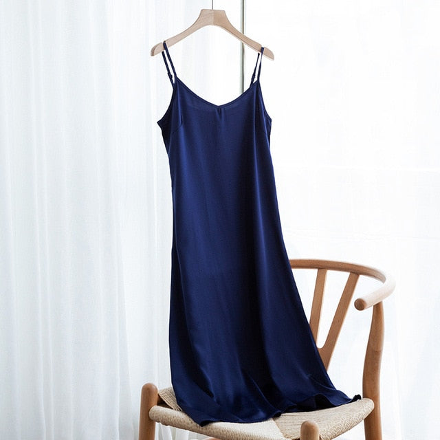 Fashion  Dress Spring Satin Long Woman (XS- XXL)