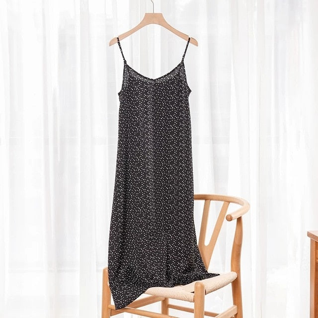 Fashion  Dress Spring Satin Long Woman (XS- XXL)