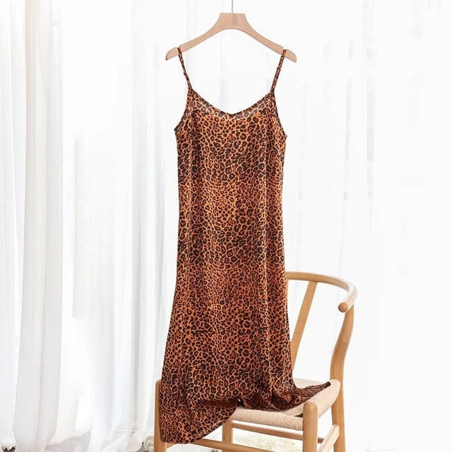 Fashion  Dress Spring Satin Long Woman (XS- XXL)