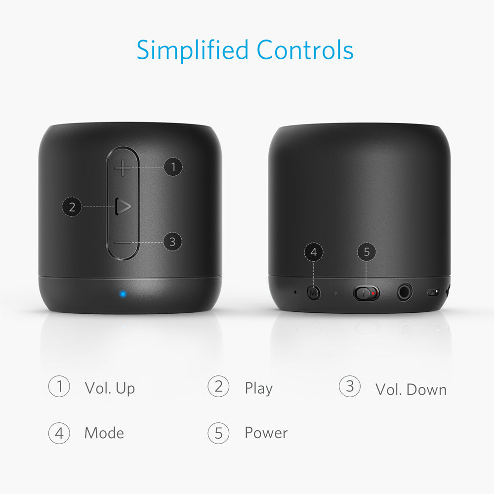 Portable Bluetooth Speaker with 15-Hours Playtime.