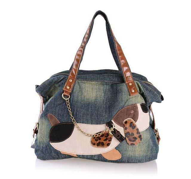 Puppy Pattern Business Travel Casual Bag Women