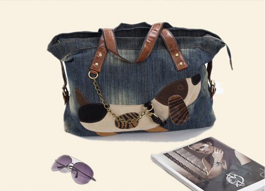 Puppy Pattern Business Travel Casual Bag Women