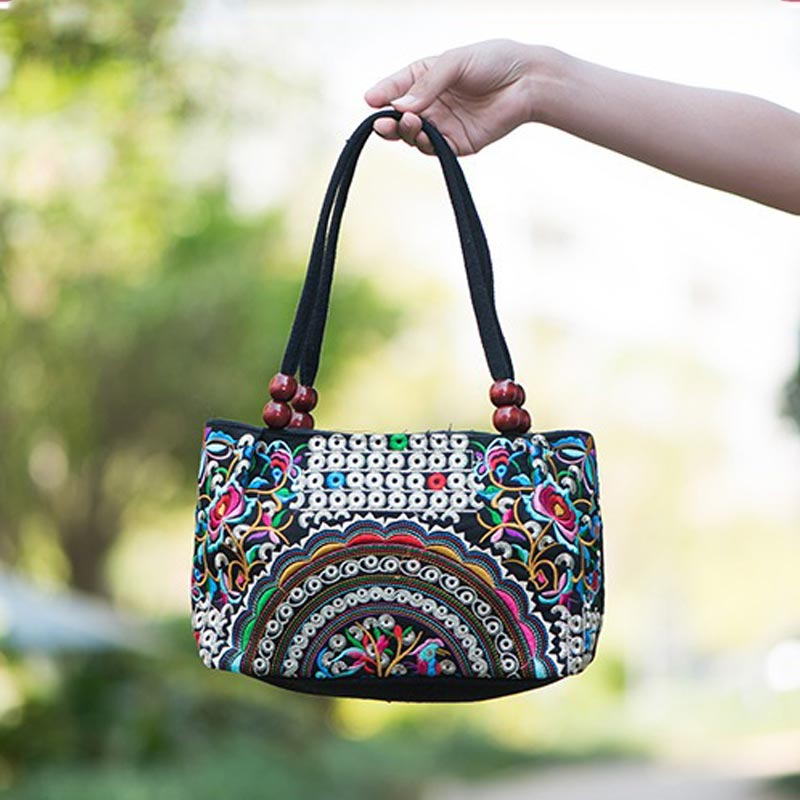 Trending Women Handmade Bag Flower Embroidered