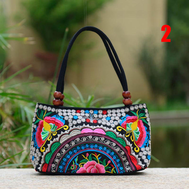 Trending Women Handmade Bag Flower Embroidered