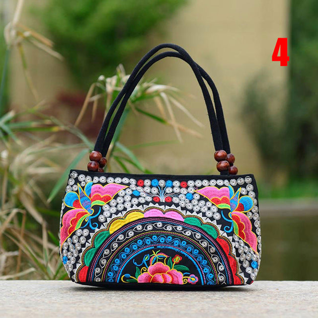 Trending Women Handmade Bag Flower Embroidered