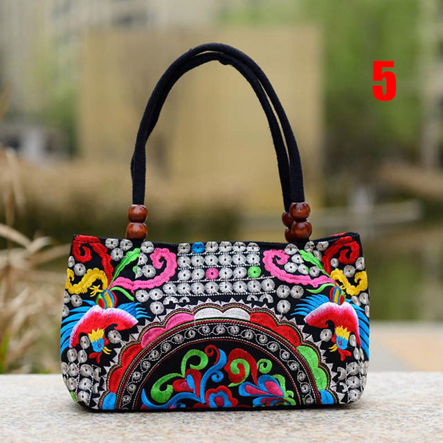 Trending Women Handmade Bag Flower Embroidered