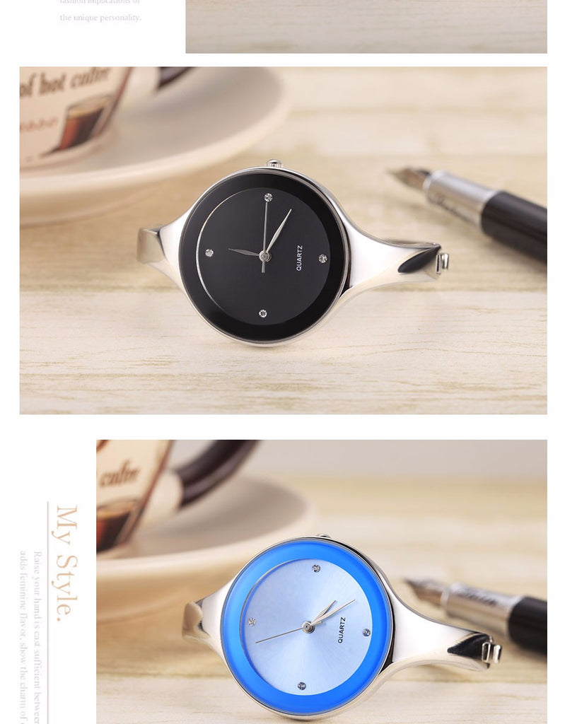 Luxury Brand Fashion Quartz Watch Women Ladies Stainless Steel Bracelet