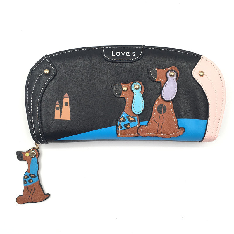 Women Wallet Puppy Dog Zipper Women Wallets